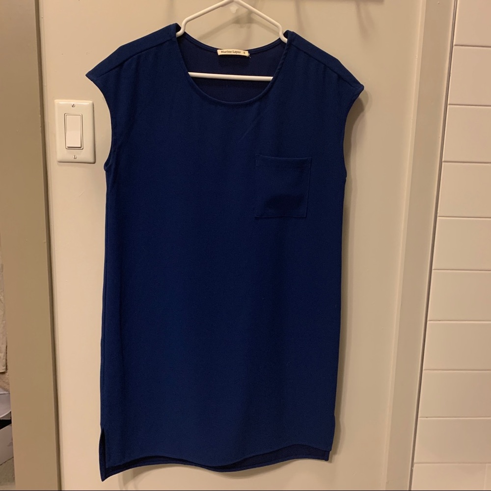 Marine Layer T-Shirt Dress (Navy, size S)